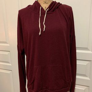 Brandy Mellville maroon hoodie